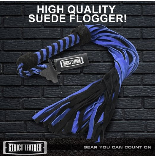 Black and Blue Suede Flogger