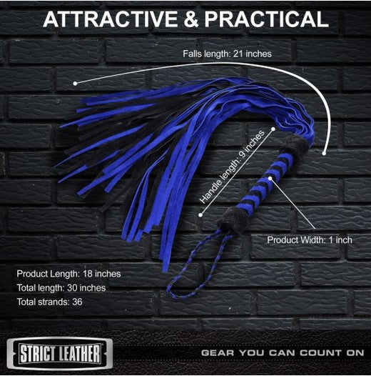 Black and Blue Suede Flogger