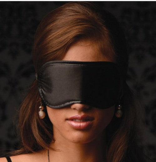 Black Satin Blindfold Mask